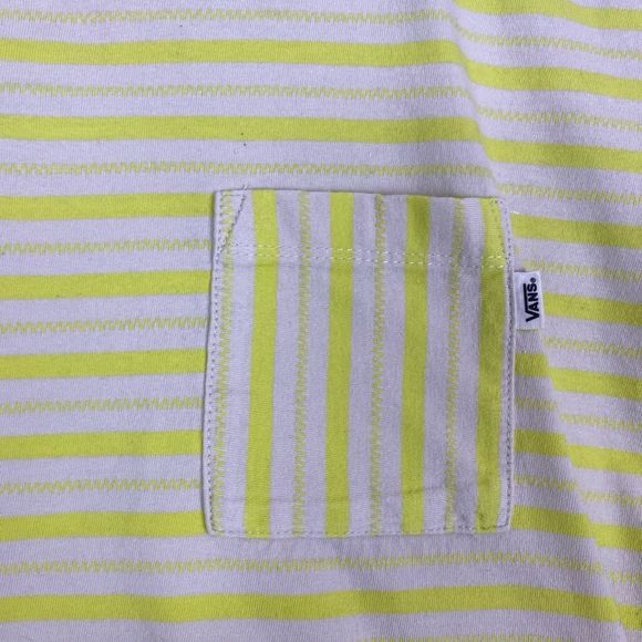 Vans Womens Mini Check Top Lemon Tonic semi cropped t-shirt xs - Picture 12 of 14